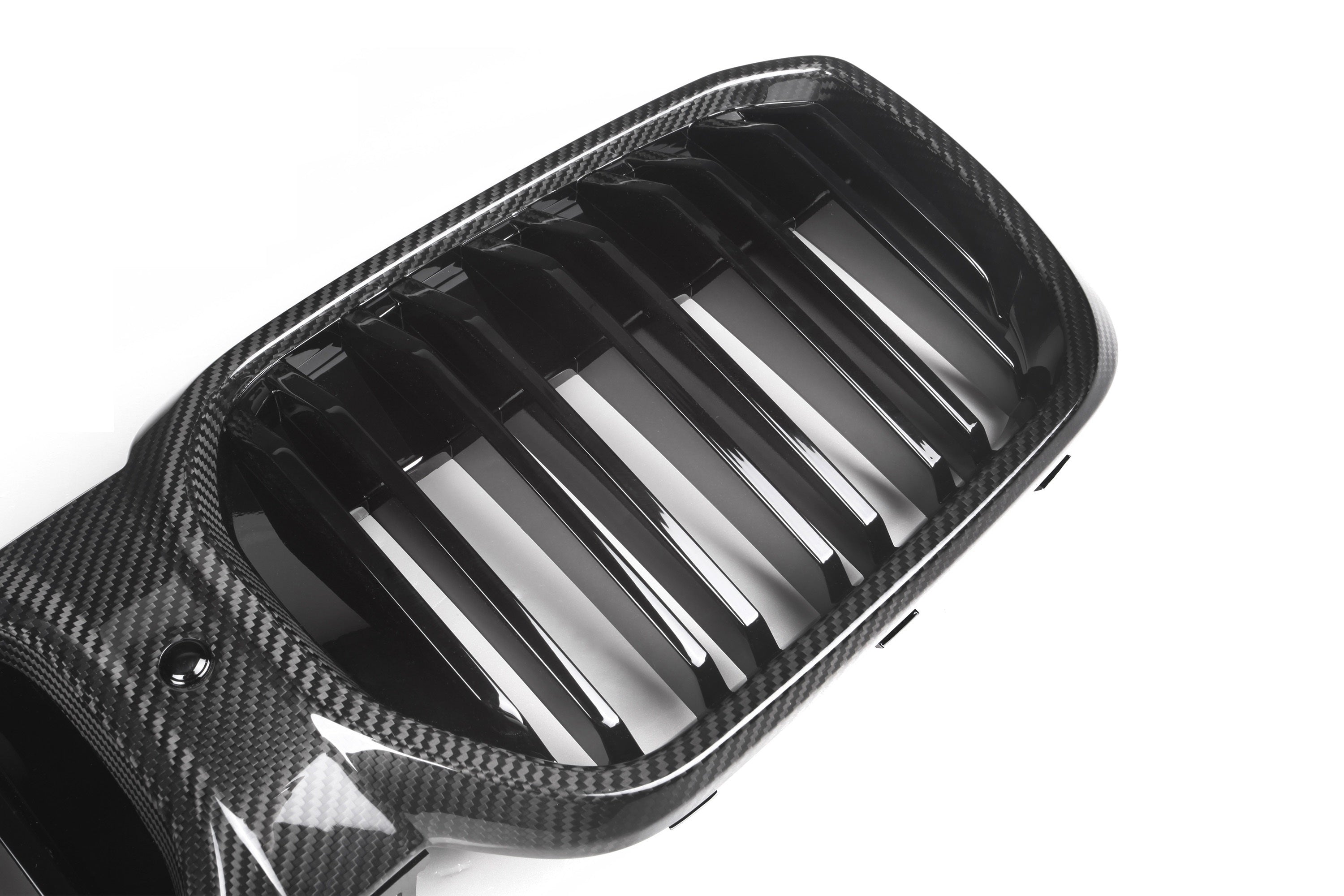 BMW IX3 BEV G08 LCI 2022-ON with Aftermarket Parts - Dual Slat Front Kidney Grill?Carbon Fiber from Aero Republic