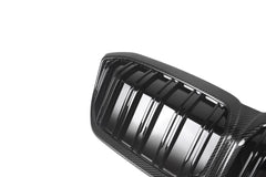 BMW IX3 BEV G08 LCI 2022-ON with Aftermarket Parts - Dual Slat Front Kidney Grill?Carbon Fiber from Aero Republic
