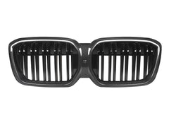 BMW IX3 BEV G08 LCI 2022-ON with Aftermarket Parts - Dual Slat Front Kidney Grill?Carbon Fiber from Aero Republic