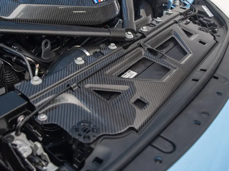 BMW M2C M2 G87 2023-ON with Aftermarket Parts - Front Upper Radiator Cooling Plate Dry Pre-preg Carbon Fiber from Aero Republic