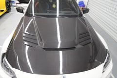 BMW M2C M2 G87 2023-ON & 2 Series M240i 230i G42 2022-ON with Aftermarket Parts - Vor Style Hood Dry Pre-preg Carbon Fiber from Aero Republic