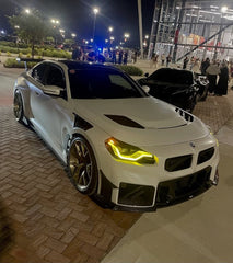 BMW M2C M2 G87 2023-ON & 2 Series M240i 230i G42 2022-ON with Aftermarket Parts - Vor Style Hood Dry Pre-preg Carbon Fiber from Aero Republic
