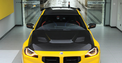 BMW M2C M2 G87 2023-ON & 2 Series M240i 230i G42 2022-ON with Aftermarket Parts - Vor Style Hood Dry Pre-preg Carbon Fiber from Aero Republic