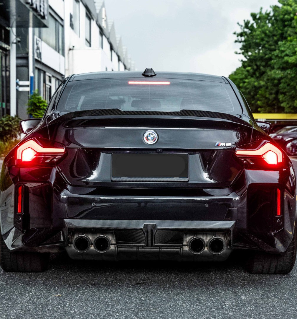 BMW M2 M2C G87 2023-ON with Aftermarket Parts - CS Style Rear Diffuser Dry Pre-preg?Carbon Fiber from Aero Republic