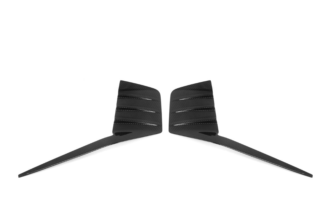 BMW M2 M2C G87 2023 2024 with Aftermarket Parts - MP Style Rear Bumper Side Valance Trim Pre-preg Carbon Fiber from Aero Republic