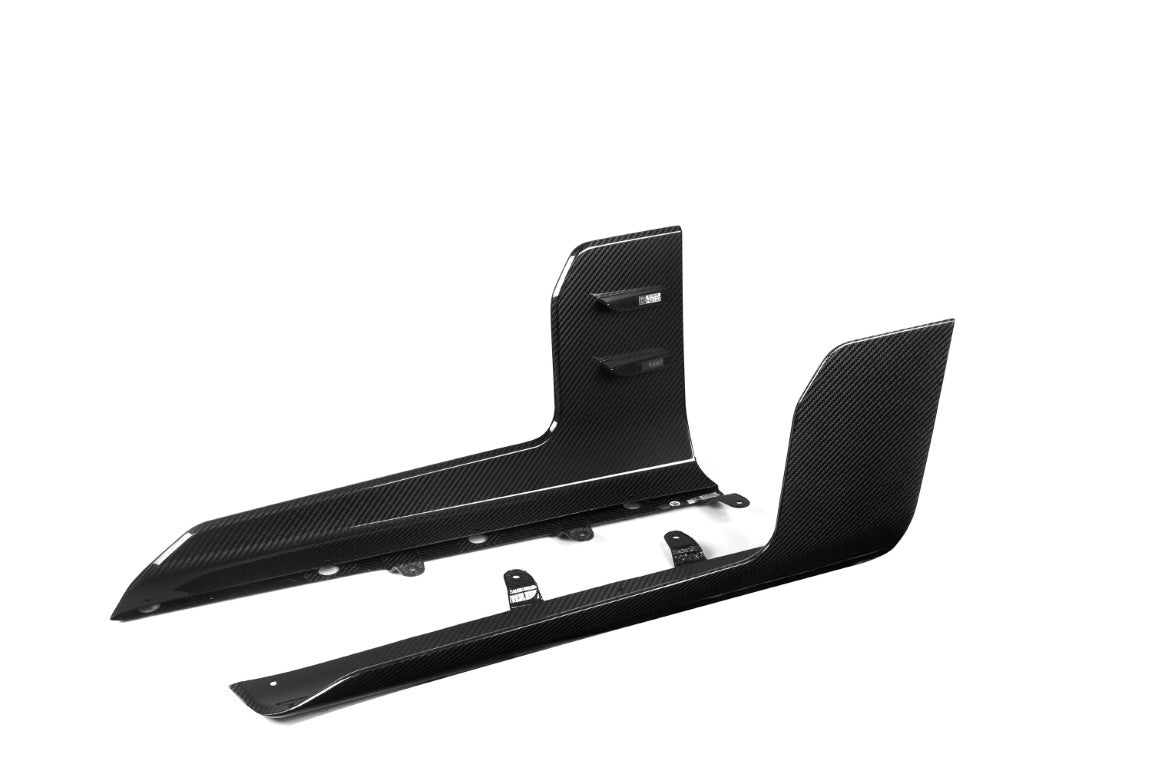 BMW M2 M2C G87 2023 2024 with Aftermarket Parts - MP Style Side Skirt Winglets Pre-preg Carbon Fiber from Aero Republic