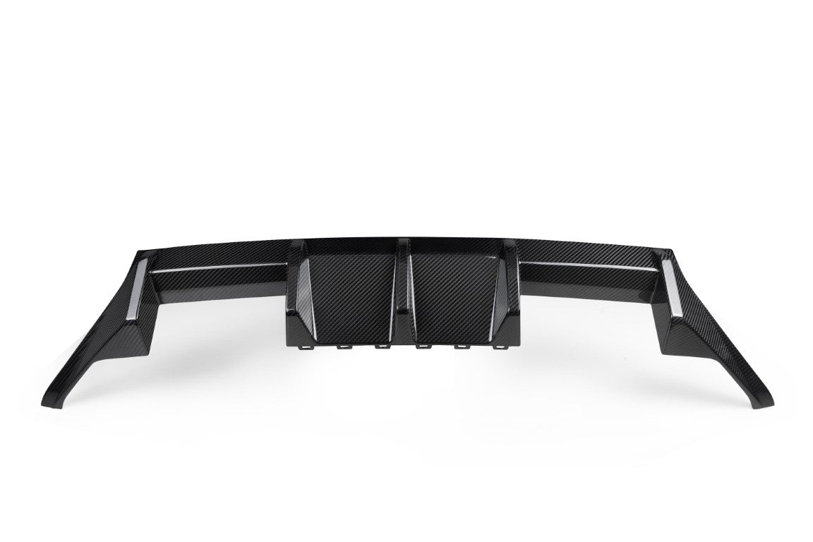 BMW M2 M2C G87 2023 2024 with Aftermarket Parts - OE Style / Side Quad Exit Rear Diffuser Pre-preg Carbon Fiber from Aero Republic