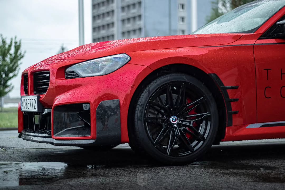 BMW M2 M2C G87 2023 2024 with Aftermarket Parts - OE Style Front Center Vent Trim Grill Replacement Pre-preg Carbon Fiber from Aero Republic