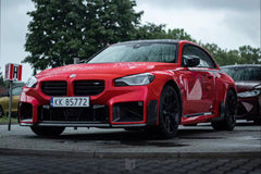 BMW M2 M2C G87 2023 2024 with Aftermarket Parts - MP Style Side Skirt Winglets Pre-preg Carbon Fiber from Aero Republic