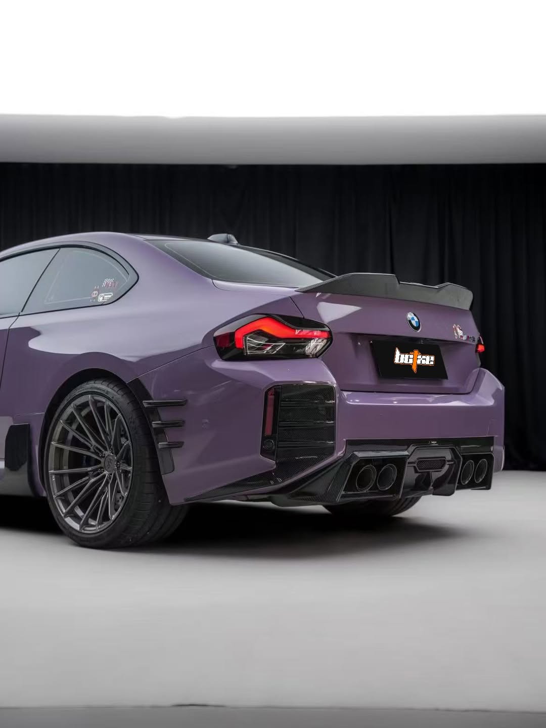 BMW M2 M2C G87 2023 2024?with Aftermarket Parts - MP Style Rear Bumper Side Valance Trim Pre-preg Carbon Fiber from Aero Republic