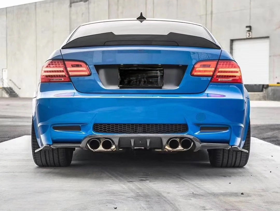BMW M3 E92 2007 2008 2009 2010 2011 2012 2013 & 3 Series E92 (Both Fits Pre-LCI & LCI) 2006 2007 2008 2009 2010 2011 2012 with Aftermarket Parts - PSM Style Rear Lip Spoiler?Carbon Fiber from Aero Republic