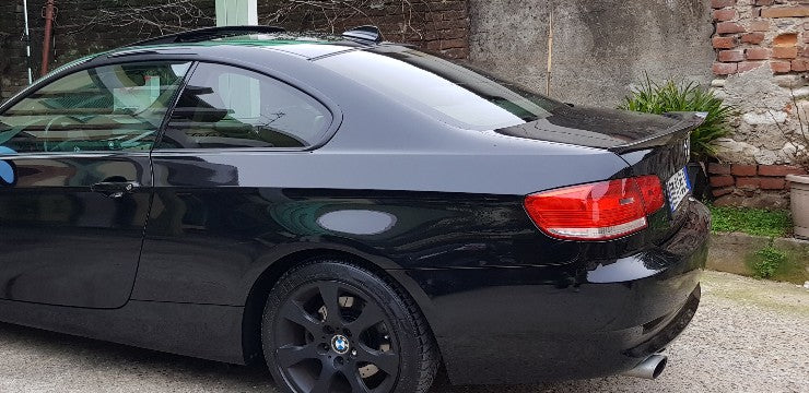 BMW M3 E92 2007 2008 2009 2010 2011 2012 2013 & 3 Series E92 (Both Fits Pre-LCI & LCI) 2006 2007 2008 2009 2010 2011 2012 with Aftermarket Parts - M4 Style Rear Lip Spoiler?Carbon Fiber from Aero Republic