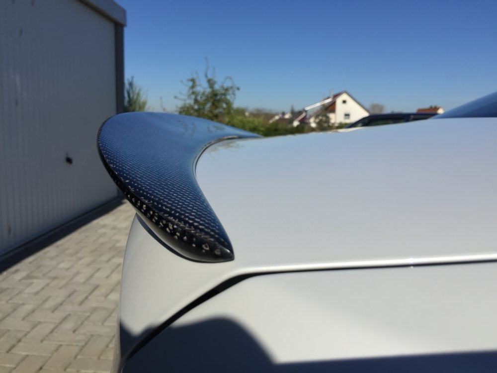 BMW M3 E92 2007 2008 2009 2010 2011 2012 2013 & 3 Series E92 (Both Fits Pre-LCI & LCI) 2006 2007 2008 2009 2010 2011 2012 with Aftermarket Parts - P Style Rear Lip Spoiler?Carbon Fiber from Aero Republic