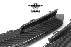 BMW M3CS M3C M3 G80 G81 & M4CS M4C M4 G82 G83 2021-ON with Aftermarket Parts - B Style (Without Light) Rear Diffuser & Rear Canards Pre-preg Carbon Fiber from Aero Republic