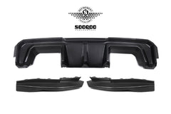 BMW M3CS M3C M3 G80 G81 & M4CS M4C M4 G82 G83 2021-ON with Aftermarket Parts - B Style (Without Light) Rear Diffuser & Rear Canards Pre-preg Carbon Fiber from Aero Republic