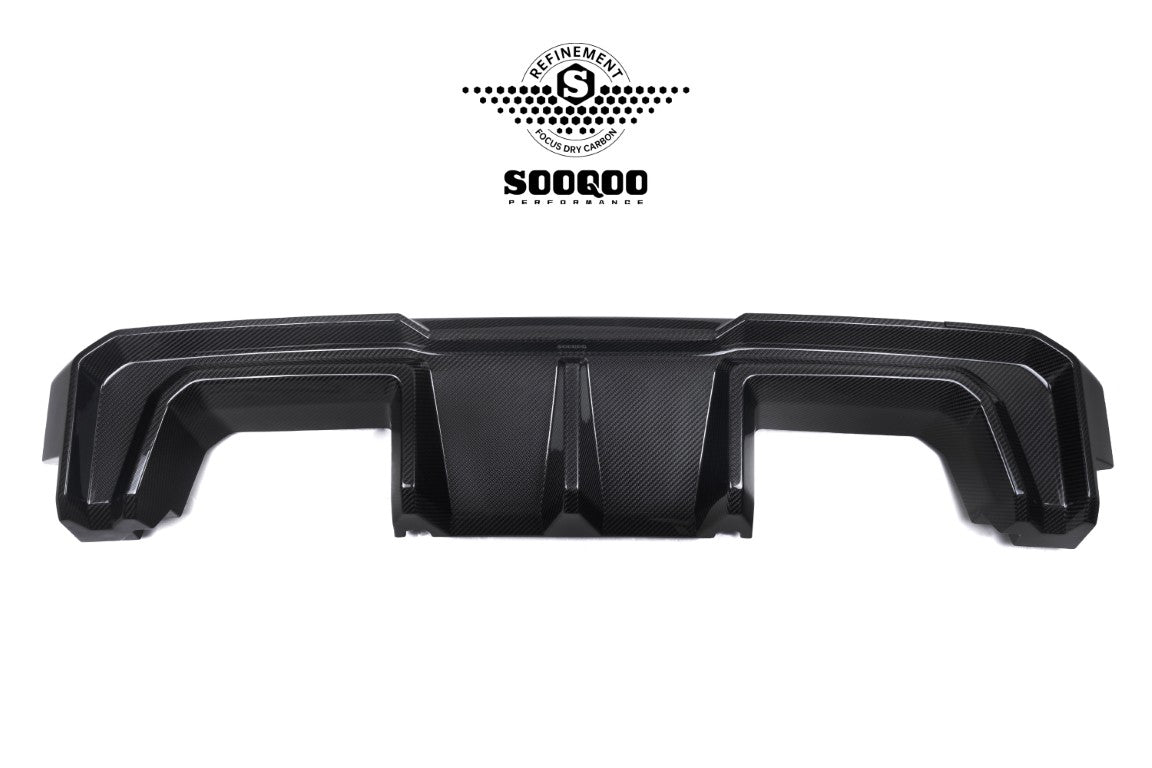 BMW M3CS M3C M3 G80 G81 & M4CS M4C M4 G82 G83 2021-ON with Aftermarket Parts - B Style (Without Light) Rear Diffuser & Rear Canards Pre-preg Carbon Fiber from Aero Republic
