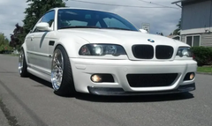 BMW M3 E46 2000 2001 2002 2003 2004 2005 2006 with Aftermarket Parts - CSL Style Front Lip Carbon Fiber from Aero Republic