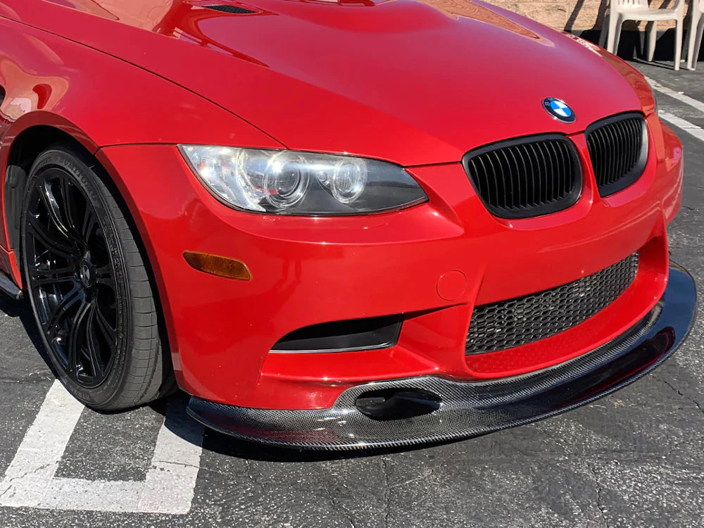 BMW M3 E92 E93 2007 2008 2009 2010 2011 2012 2013 with Aftermarket Parts - GT4 Style Front Lip Carbon Fiber from Aero Republic