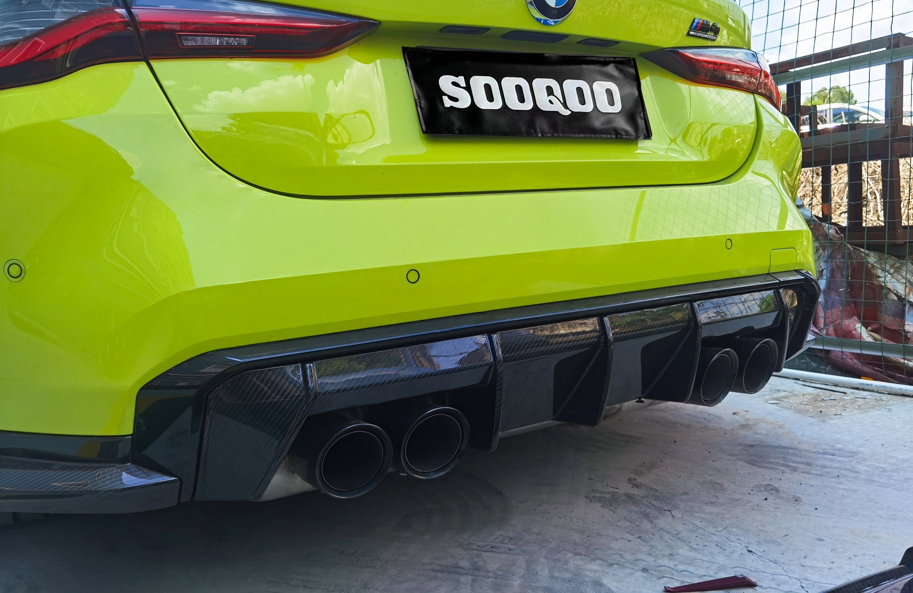 BMW M3 M3C M3CS G80 G81 2021-ON & M4 M4C M4CS G82 G83 2021-ON with Aftermarket Parts - OEM Style Rear Diffuser Carbon Fiber from Aero Republic