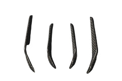 BMW M3 M3C M3CS G80 G81 2021-ON & M4 M4C M4CS M4CSL G82 G83 2021-ON with Aftermarket Parts - V1 Front Bumper Canards Dry Pre-preg Carbon Fiber from Aero Republic