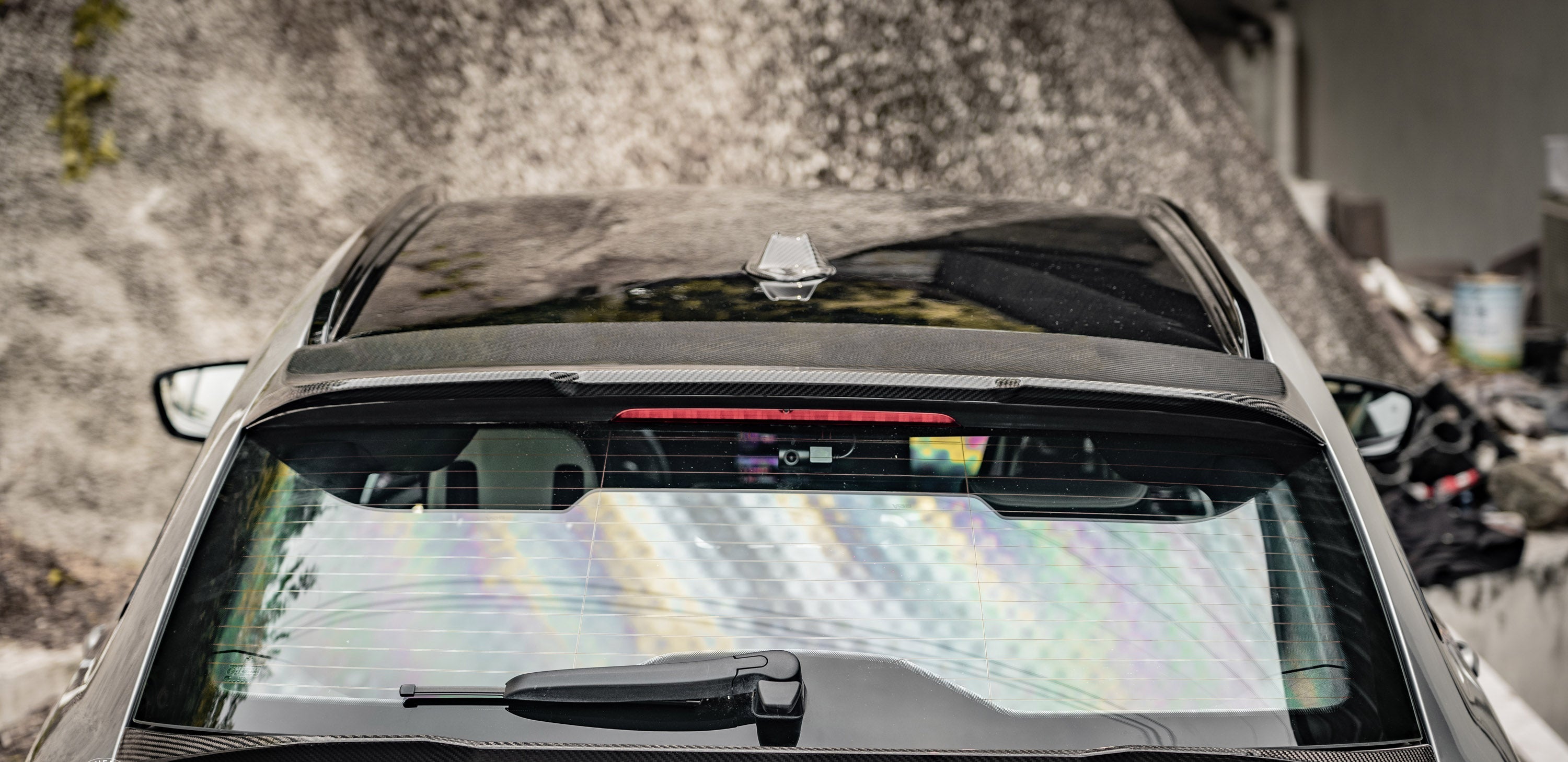 M3 M3C M3CS G81 2021 2022 2023 2024 with Aftermarket Parts - M Style Rear Roof Spoiler Pre-preg Carbon?from Aero Republic