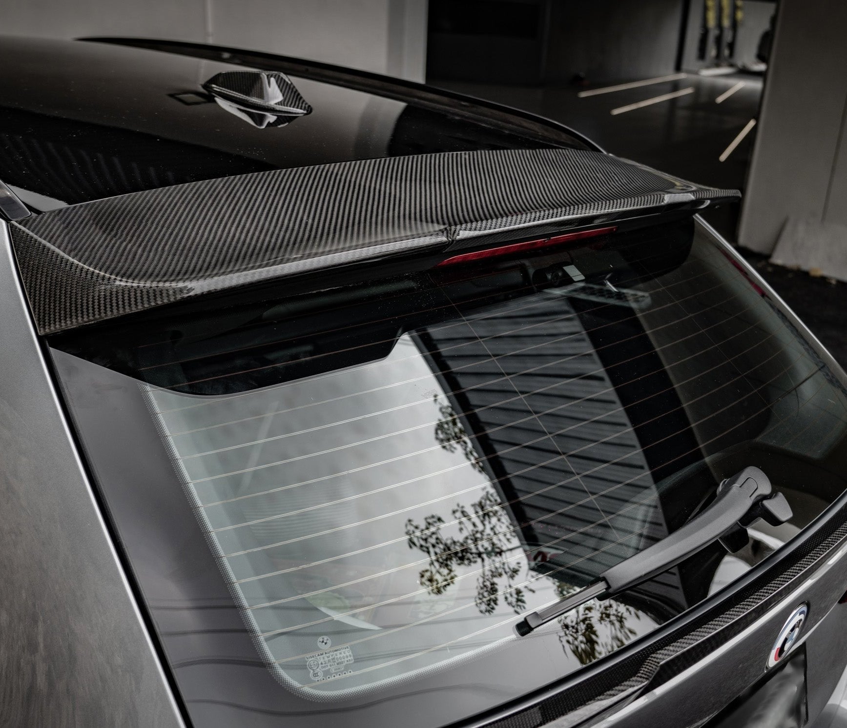 M3 M3C M3CS G81 2021 2022 2023 2024 with Aftermarket Parts - M Style Rear Roof Spoiler Pre-preg Carbon?from Aero Republic