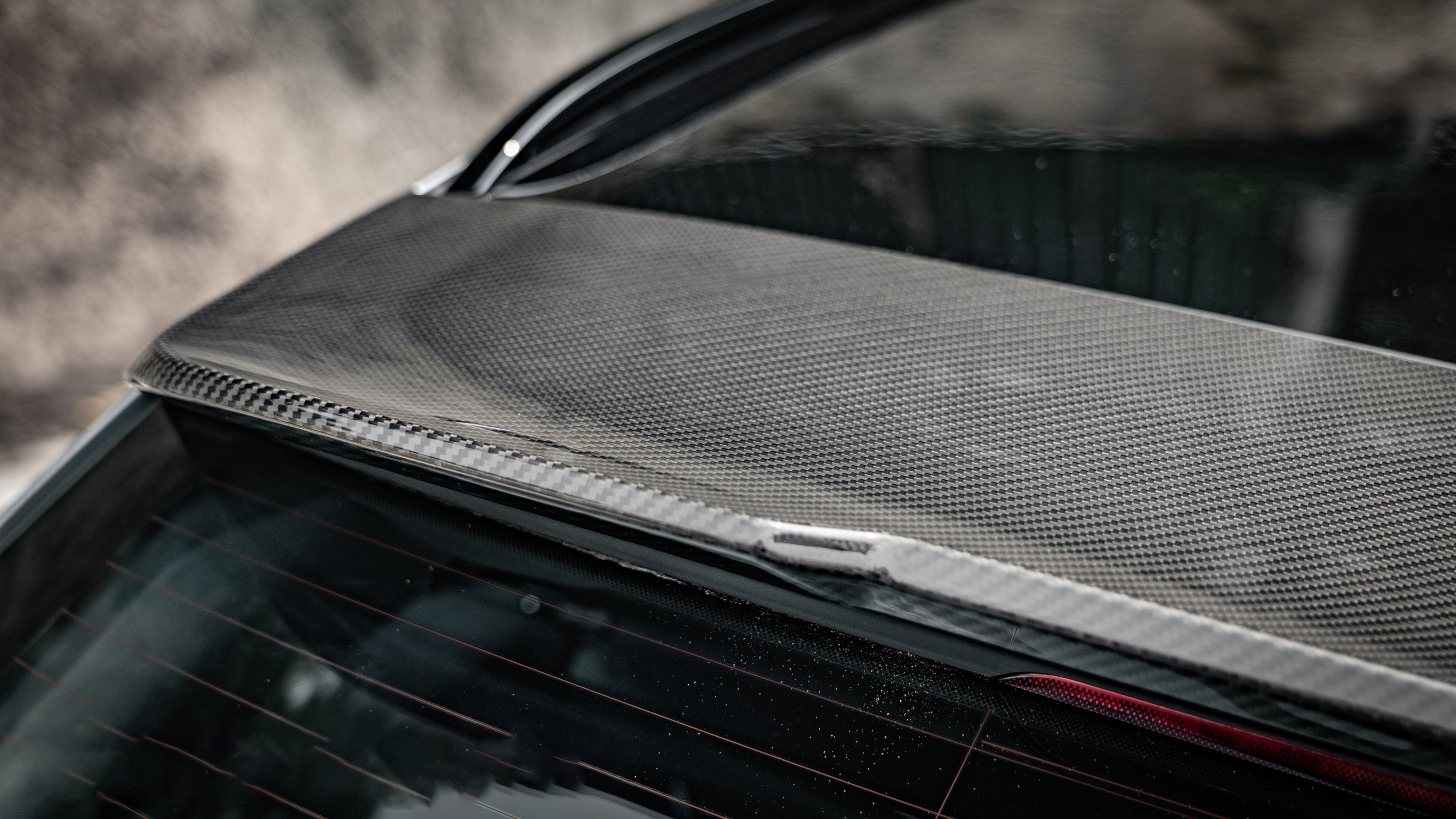 M3 M3C M3CS G81 2021 2022 2023 2024 with Aftermarket Parts - M Style Rear Roof Spoiler Pre-preg Carbon?from Aero Republic