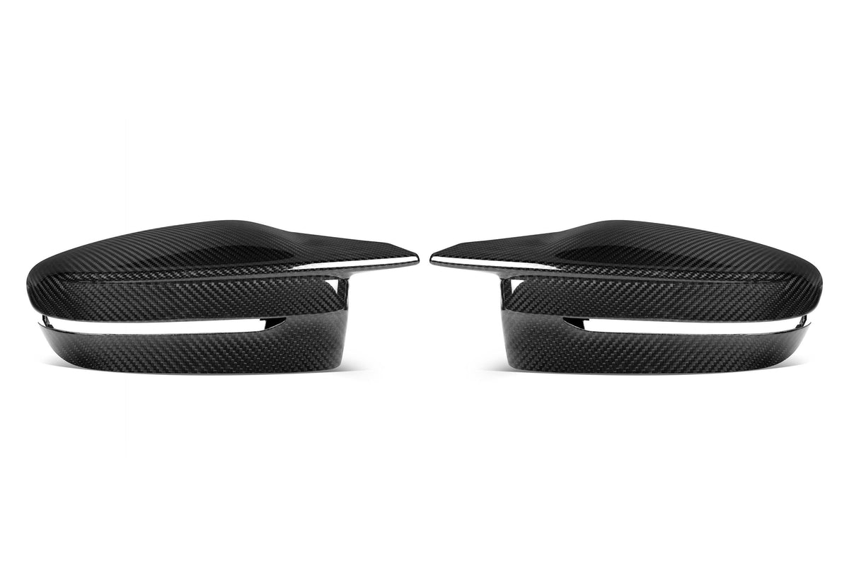 BMW M3 M4 G80 G81 G82 G83 2021-ON LHD (Left Hand Drive Only) with Aftermarket Parts - OE Style Replacement Mirror Caps Pre-preg Carbon Fiber from Aero Republic