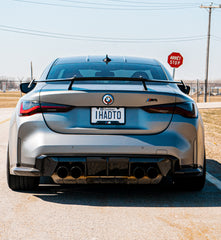 BMW M4 M4C M4CS G82 2021-ON &?I4 M50 / e Drive 40 G26 2022-ON &?4 Series Gran Coupe M440 430 G26 2022-ON with Aftermarket Parts - MP Style Rear Wing Carbon Fiber/FRP?from ArmorExtend