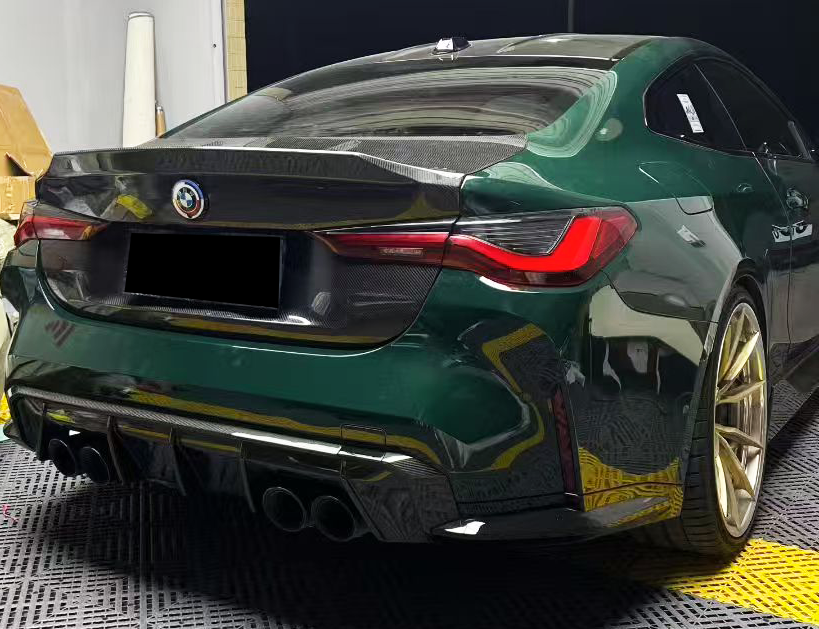 BMW M4 G82 2021-ON & 4 Series G22 430i M440i 2020-ON with Aftermarket Parts - CSL Style Trunk Dry Pre-preg Carbon Fiber from Aero Republic