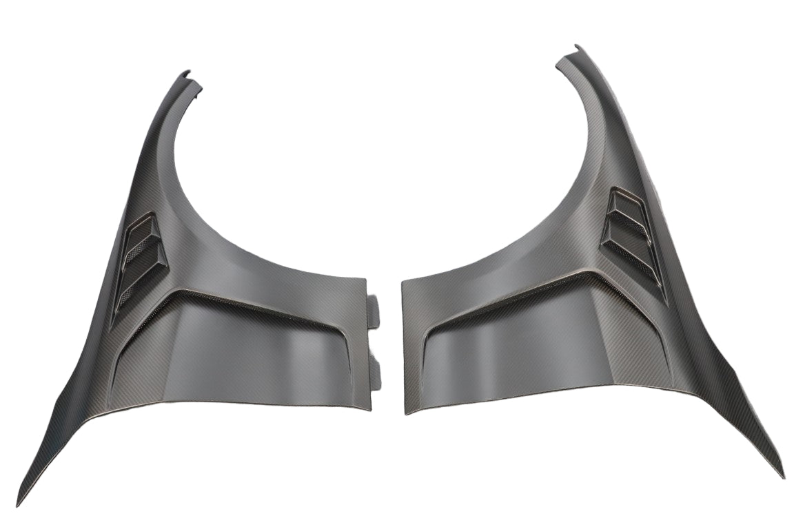 BMW M4 / M4C / M4CS G82 G83 2021-ON with Aftermarket Parts - Front Fenders Dry Pre-preg Carbon Fiber from Aero Republic