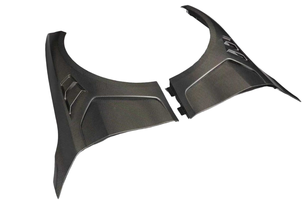 BMW M4 / M4C / M4CS G82 G83 2021-ON with Aftermarket Parts - Front Fenders Dry Pre-preg Carbon Fiber from Aero Republic