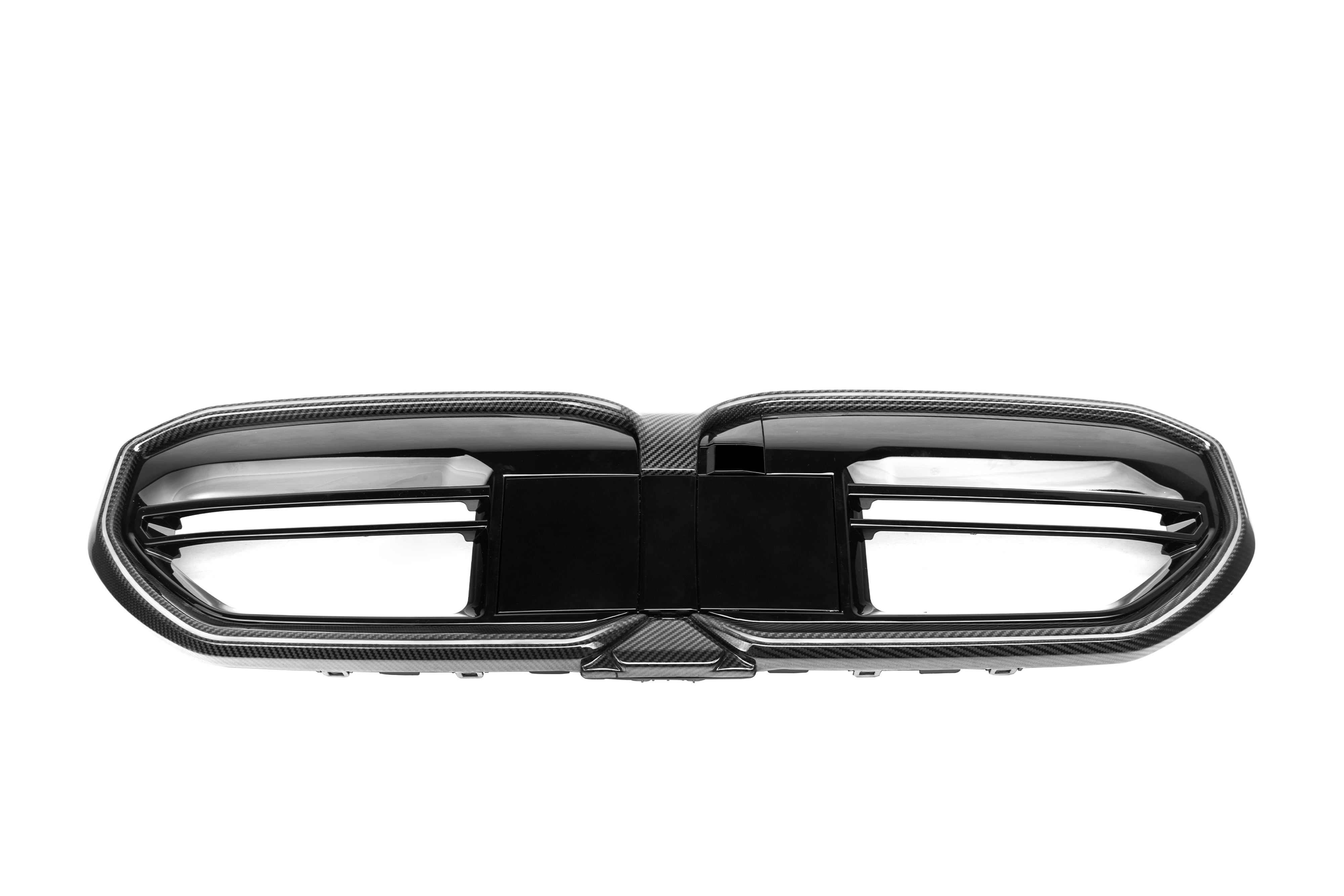 BMW M5 G90 G99 2025-ON with Aftermarket Parts - M5 Style Front Kidney Grill with LED Dry Pre-preg Carbon Fiber from Aero Republic