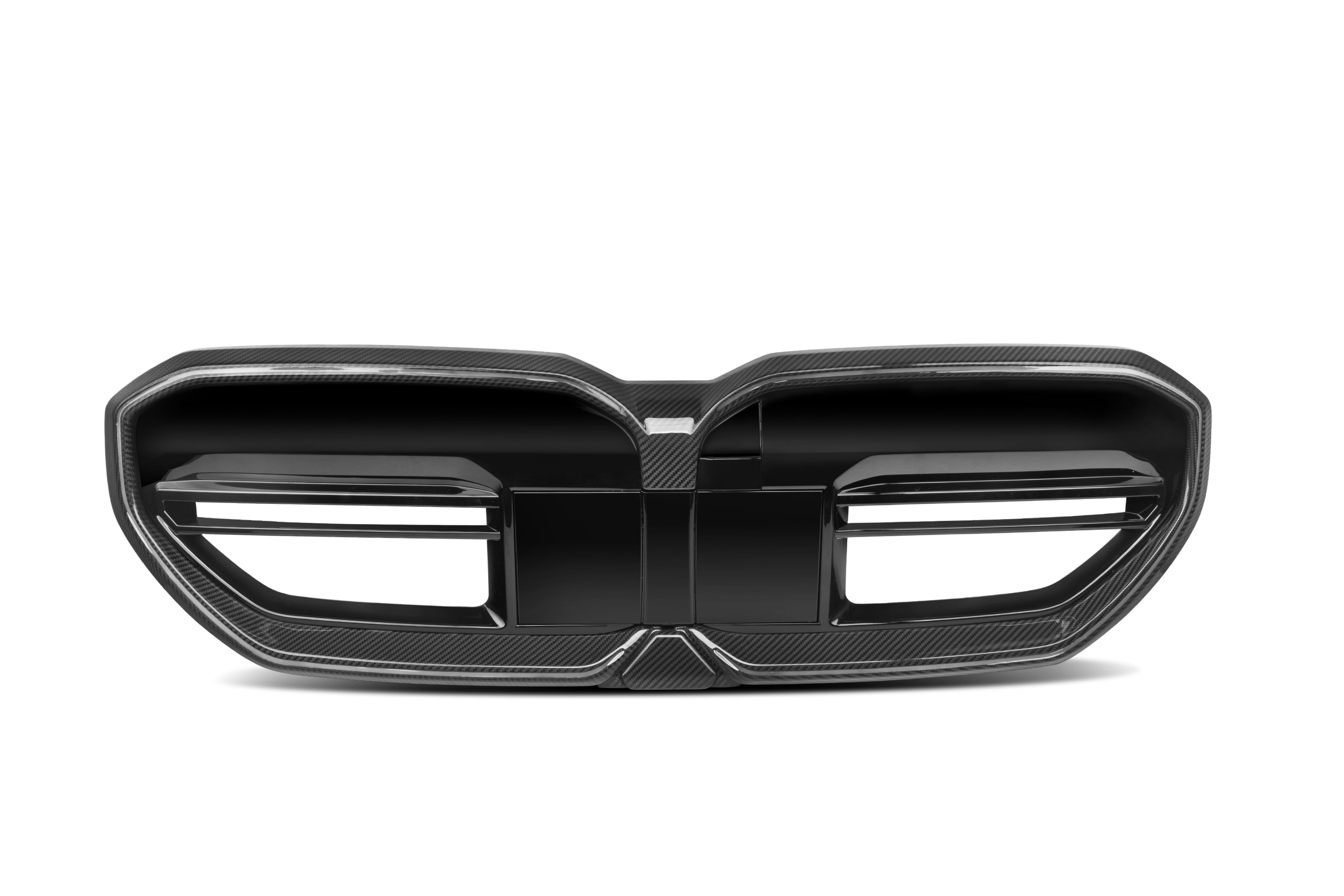 BMW M5 G90 G99 2025-ON with Aftermarket Parts - M5 Style Front Kidney Grill with LED Dry Pre-preg Carbon Fiber from Aero Republic