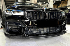 BMW M5 M5C F90 LCI 2021-ON with Aftermarket Parts - MT Style Front Lip Pre-preg Carbon Fiber from Aero Republic