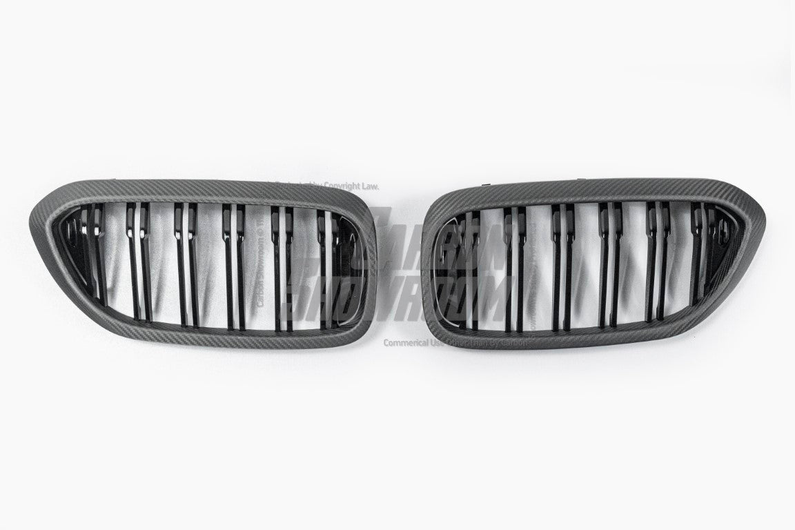 BMW M5 M5C F90 Pre-LCI 2018 2019 2020 & 5 Series M550 540 G30 G31 Pre-LCI 2017 2018 2019 2020?with Aftermarket Parts - Dual Slat Front Kidney Grill Pre-preg Carbon Fiber from Aero Republic