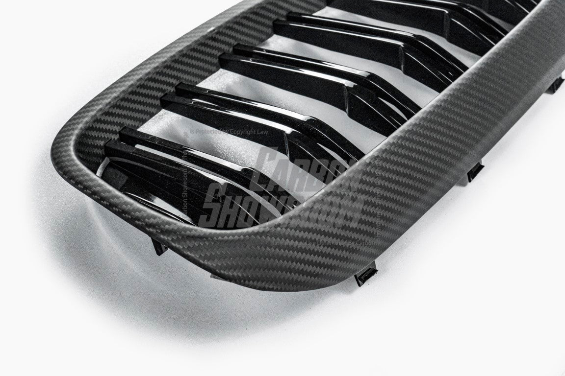 BMW M5 M5C F90 Pre-LCI 2018 2019 2020 & 5 Series M550 540 G30 G31 Pre-LCI 2017 2018 2019 2020?with Aftermarket Parts - Dual Slat Front Kidney Grill Pre-preg Carbon Fiber from Aero Republic