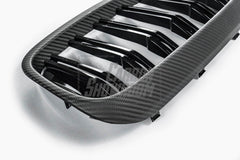 BMW M5 M5C F90 Pre-LCI 2018 2019 2020 & 5 Series M550 540 G30 G31 Pre-LCI 2017 2018 2019 2020?with Aftermarket Parts - Dual Slat Front Kidney Grill Pre-preg Carbon Fiber from Aero Republic