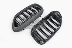 BMW M5 M5C F90 Pre-LCI 2018 2019 2020 & 5 Series M550 540 G30 G31 Pre-LCI 2017 2018 2019 2020?with Aftermarket Parts - Dual Slat Front Kidney Grill Pre-preg Carbon Fiber from Aero Republic