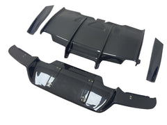 BMW M6 F06 F12 F13 2013 2014 2015 2016 2017 2018 2019 with Aftermarket Parts - PSM Style Rear Diffuser & Canards Carbon Fiber from Aero Republic