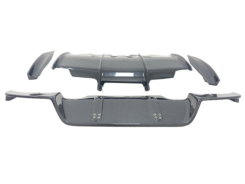 BMW M6 F06 F12 F13 2013 2014 2015 2016 2017 2018 2019 with Aftermarket Parts - PSM Style Rear Diffuser & Canards Carbon Fiber from Aero Republic