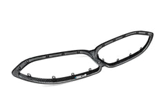 BMW M8 F91 F92 F93 2019-ON with Aftermarket Parts - Dual Slat Front Kidney Grill Pre-preg Carbon Fiber from Aero Republic
