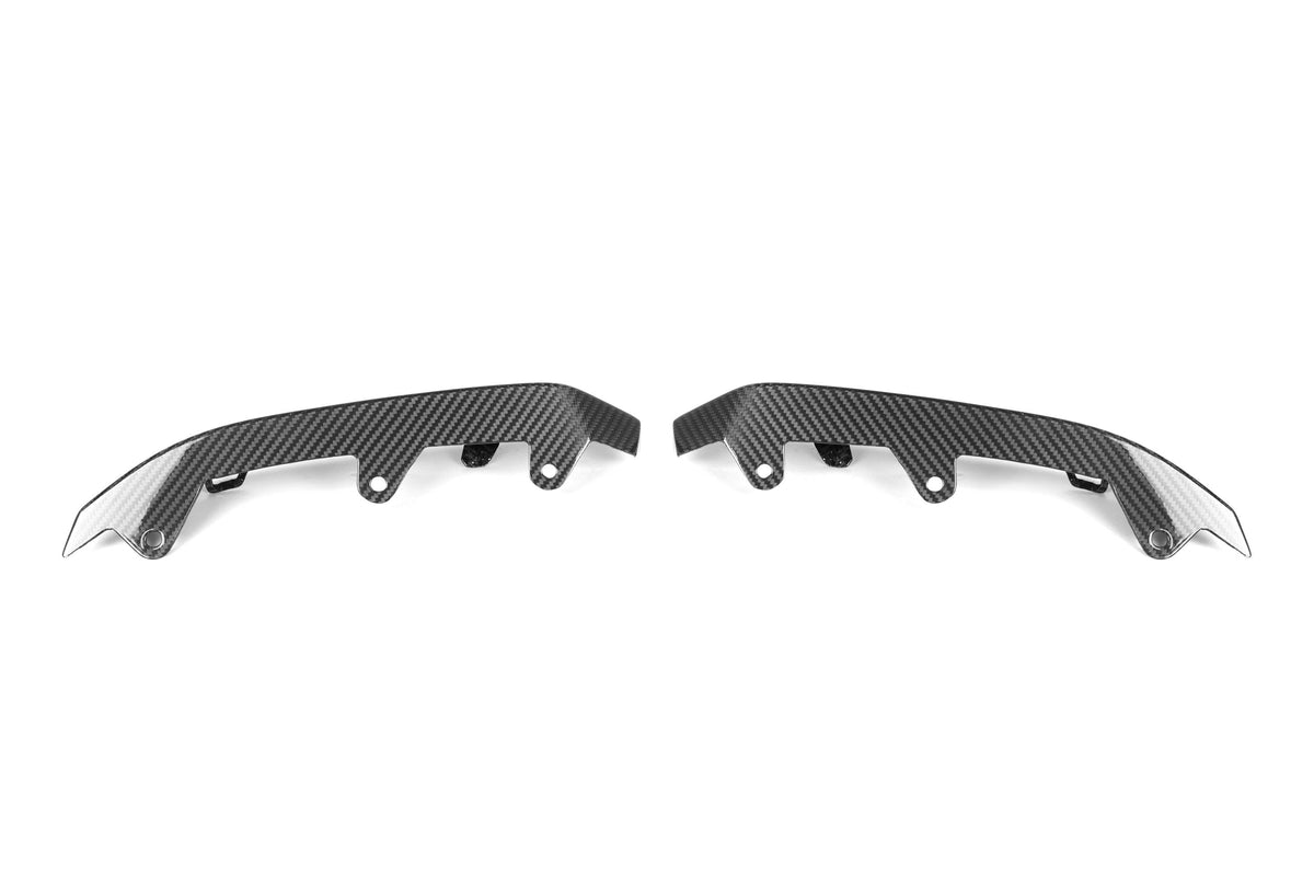 BMW M8 F91 F92 F93 2019-ON with Aftermarket Parts - OE Style Front Bumper Side Lower Vent Trim Carbon Fiber from Aero Republic