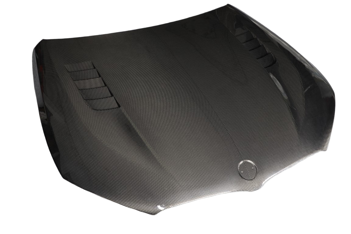BMW M8 M8C F91 F92 F93 2019-ON with Aftermarket Parts - Hood Dry Pre-preg Carbon Fiber from Aero Republic