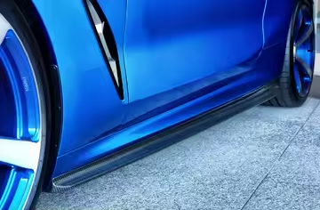 BMW M8 M8C F91 F92 F93 2019-ON with Aftermarket Parts - 3D Style?Side Skirts Carbon Fiber from Aero Republic