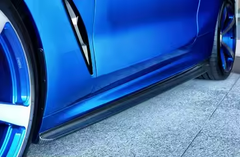 BMW M8 M8C F91 F92 F93 2019-ON with Aftermarket Parts - 3D Style Side Skirts Carbon Fiber from Aero Republic