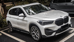 BMW X1 xDrive25e xDrive25i x/sDrive20i sDrive18i xDrive25d sDrive20d sDrive18d sDrive16d F48 LCI 2019 2020 2021 2022 with Aftermarket Parts - Dual Slat Front Kidney Grill Pre-preg Carbon Fiber from Aero Republic