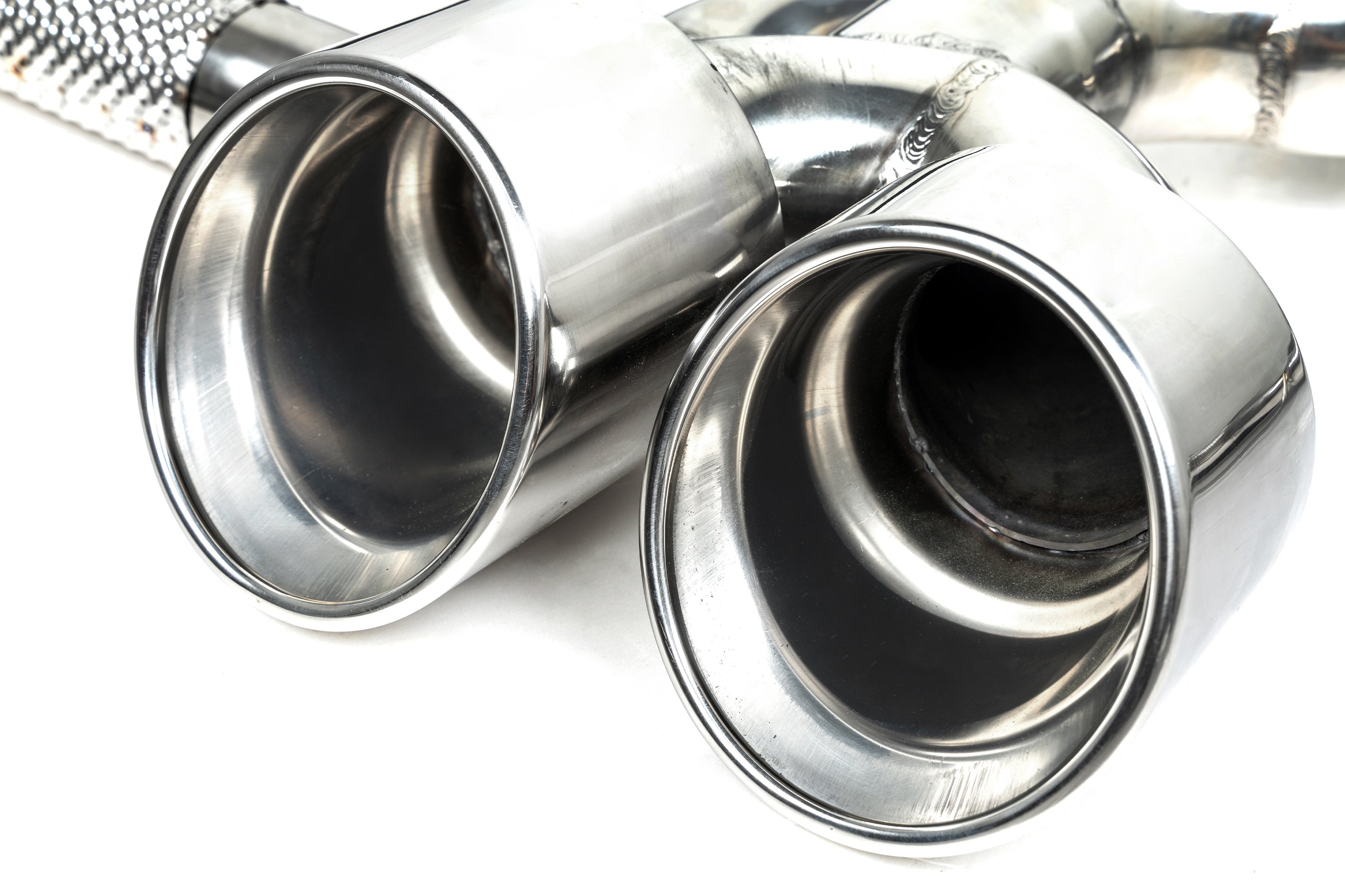 BMW X3 30i xDrive G45 2025-ON with Aftermarket Parts - Axle-back Exhaust Quad Exit Tips Conversion Stainless Steel / Carbon Fiber from Aero Republic