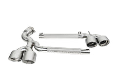 BMW X3 30i xDrive G45 2025-ON with Aftermarket Parts - Axle-back Exhaust Quad Exit Tips Conversion Stainless Steel / Carbon Fiber from Aero Republic
