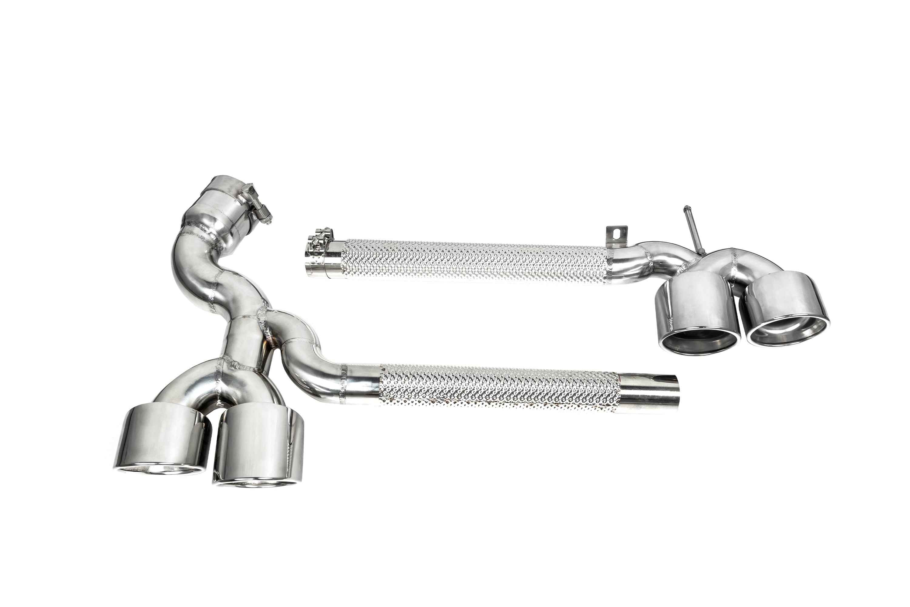 BMW X3 30i xDrive G45 2025-ON with Aftermarket Parts - Axle-back Exhaust Quad Exit Tips Conversion Stainless Steel / Carbon Fiber from Aero Republic